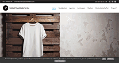 Desktop Screenshot of productplacement4you.com